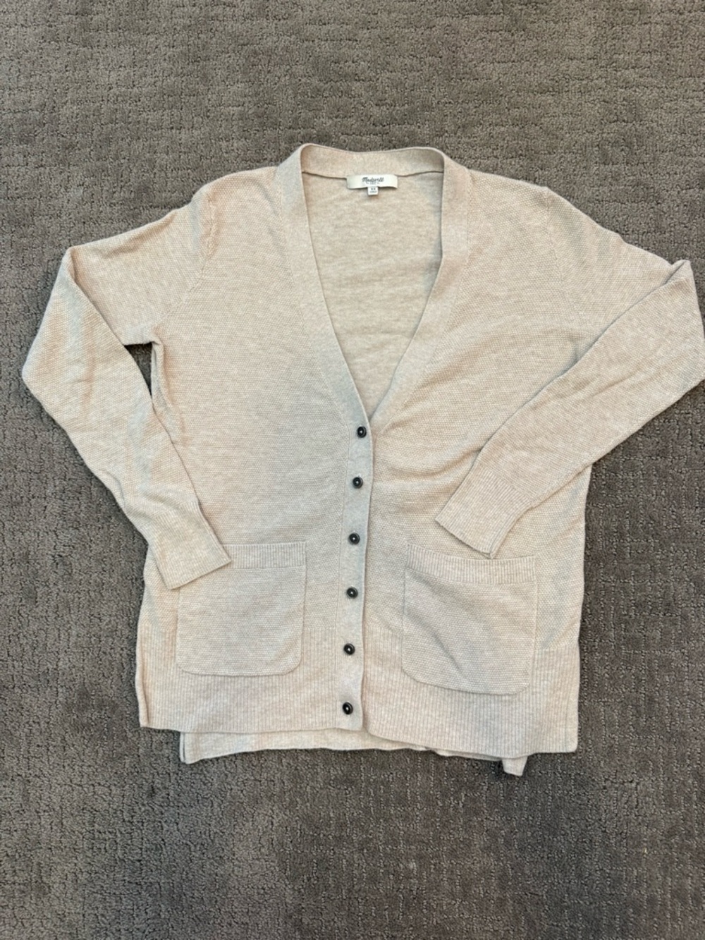 Madewell 100% Cotton Classic Cardigan, Size XS